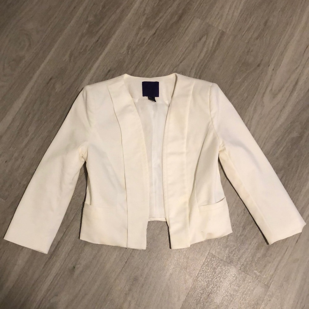 Forever 21 white blazer